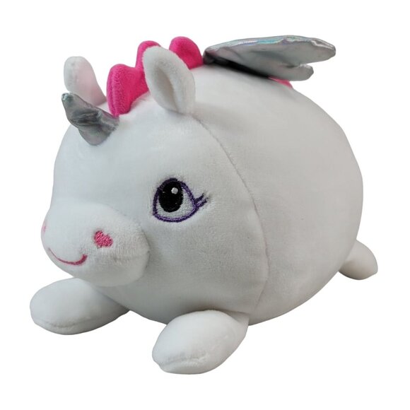 Animal Adventure Flying Unicorn Plush White 9" Silver Wing Horn Embroidered 2020 - Picture 2 of 11